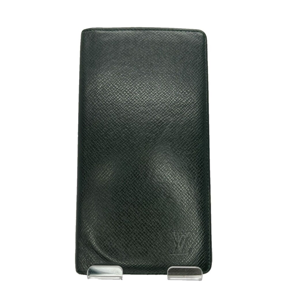 Louis Vuitton Taiga Porte Valeurs Cartes Credit Leather Long Wallet